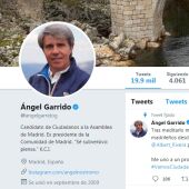 Perfil de Twitter de Ángel Garrido en el que anuncia su fichaje por Ciudadanos