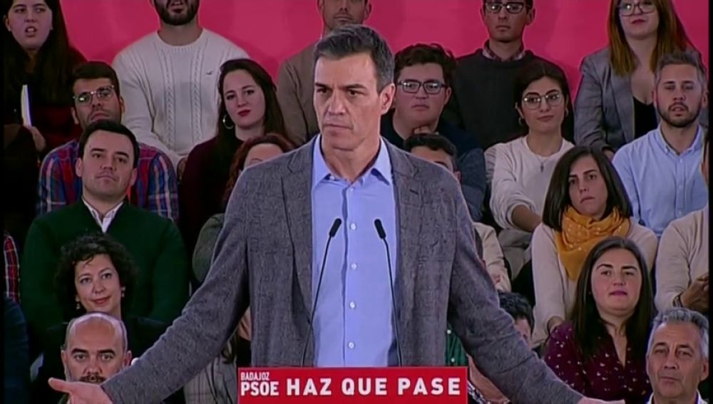 Pedro Sánchez: "Visto lo visto, el único proyecto cabal es el PSOE"