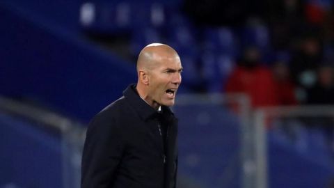 El entrenador del Real Madrid, Zinedine Zidane. 