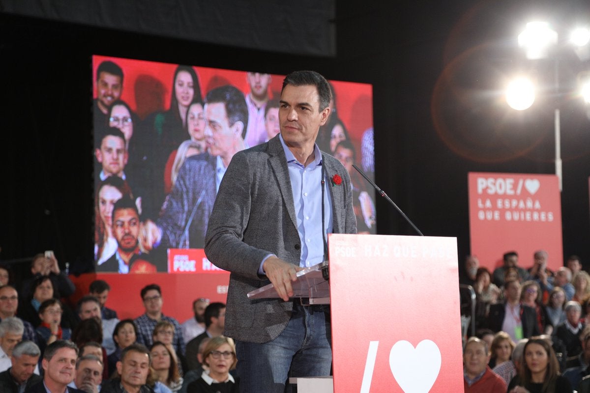 Una campaña de repetición del mismo mensaje en el PSOE Una campaña de repetición del mismo mensaje en el PSOE