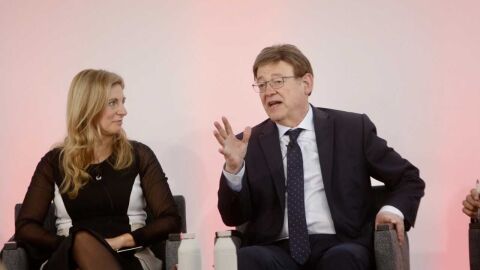 Amparo Marco, alcaldesa de Castell&oacute;n, y el president de la Generalitat, Ximo Puig.