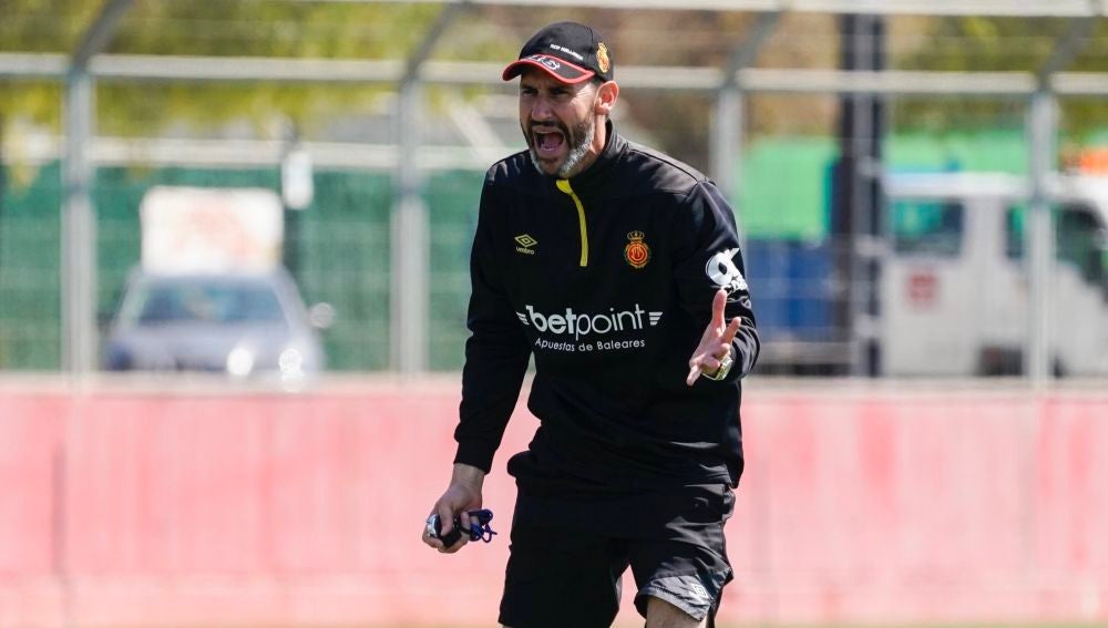 El entrenador del Real Mallorca, Vicente Moreno
