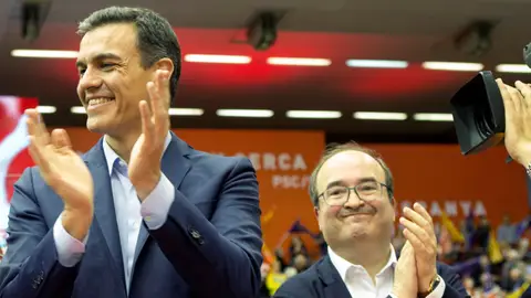 Miquel Iceta con el líder del PSOE, Pedro Sánchez Miquel Iceta con el líder del PSOE, Pedro Sánchez