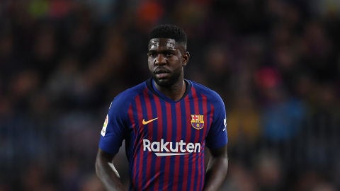 Samuel Umtiti durante un partido de LaLiga