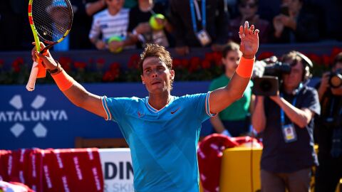 Rafa Nadal celebra una victoria
