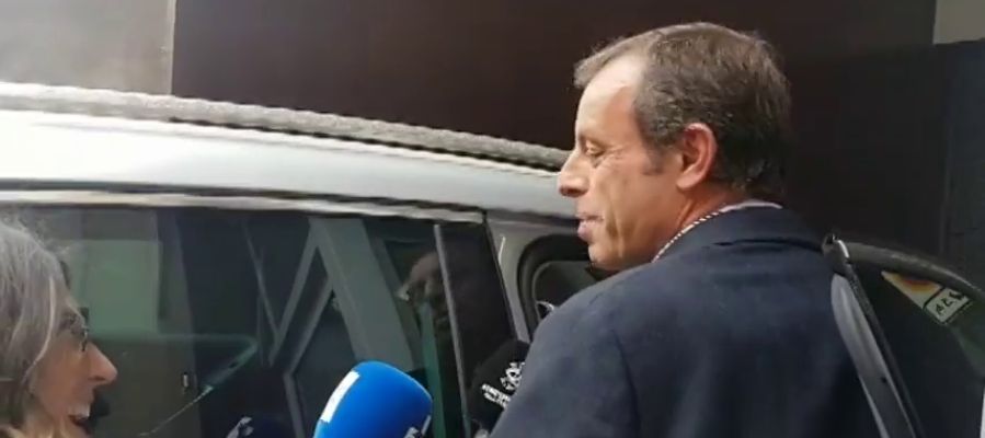 Primeras imágenes de Sandro Rosell tras su absolución Primeras imágenes de Sandro Rosell tras su absolución