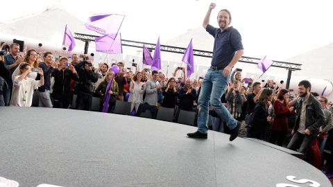 El secretario general de Podemos y candidato de Unidas Podemos a la Presidencia, Pablo Iglesias
