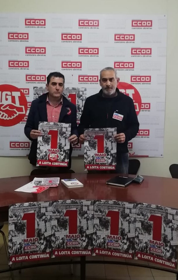 CCOO e UGT chaman a ciudanía de Ourense a movilizarse pola recuperación de dereitos CCOO e UGT chaman a ciudanía de Ourense a movilizarse pola recuperación de dereitos