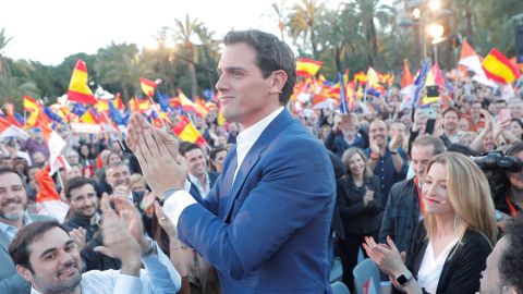 Albert Rivera en el acto de Ciudadanos en Valencia Albert Rivera en el acto de Ciudadanos en Valencia