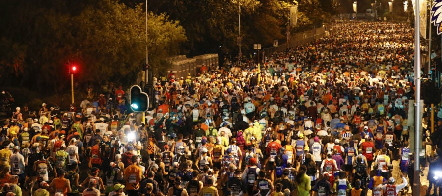 Corredores en una maratón Corredores en una maratón