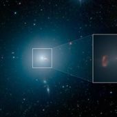 Imagen de la galaxia gigante alrededor del primer agujero negro