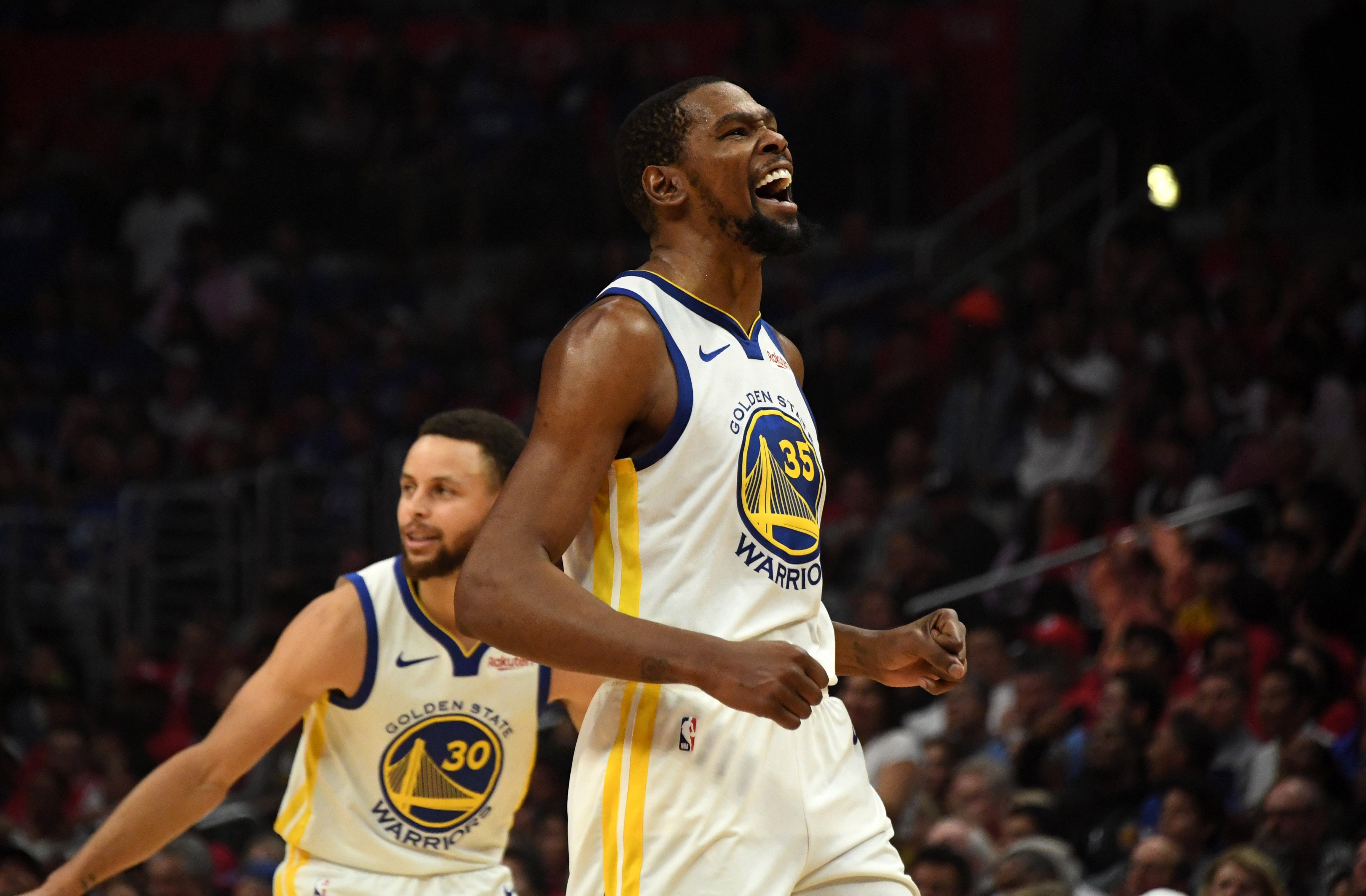 Los Warriors, a semifinales de la Conferencia Oeste tras una noche magistral de Kevin Durant Los Warriors, a semifinales de la Conferencia Oeste tras una noche magistral de Kevin Durant