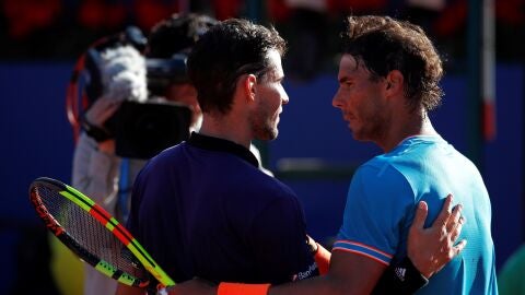 Rafa Nadal felicita a Thiem