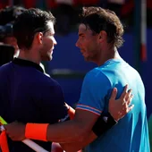 Rafa Nadal felicita a Thiem Rafa Nadal felicita a Thiem
