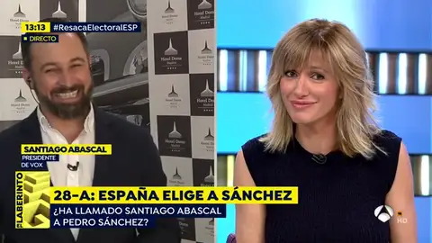 El comentario de Susanna Griso que ha ruborizado a Santiago Abascal El comentario de Susanna Griso que ha ruborizado a Santiago Abascal