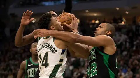 Los Celtics detienen a Antetokounmpo Los Celtics detienen a Antetokounmpo