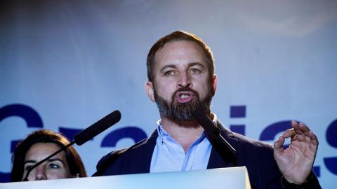 El presidente de Vox, Santiago Abascal