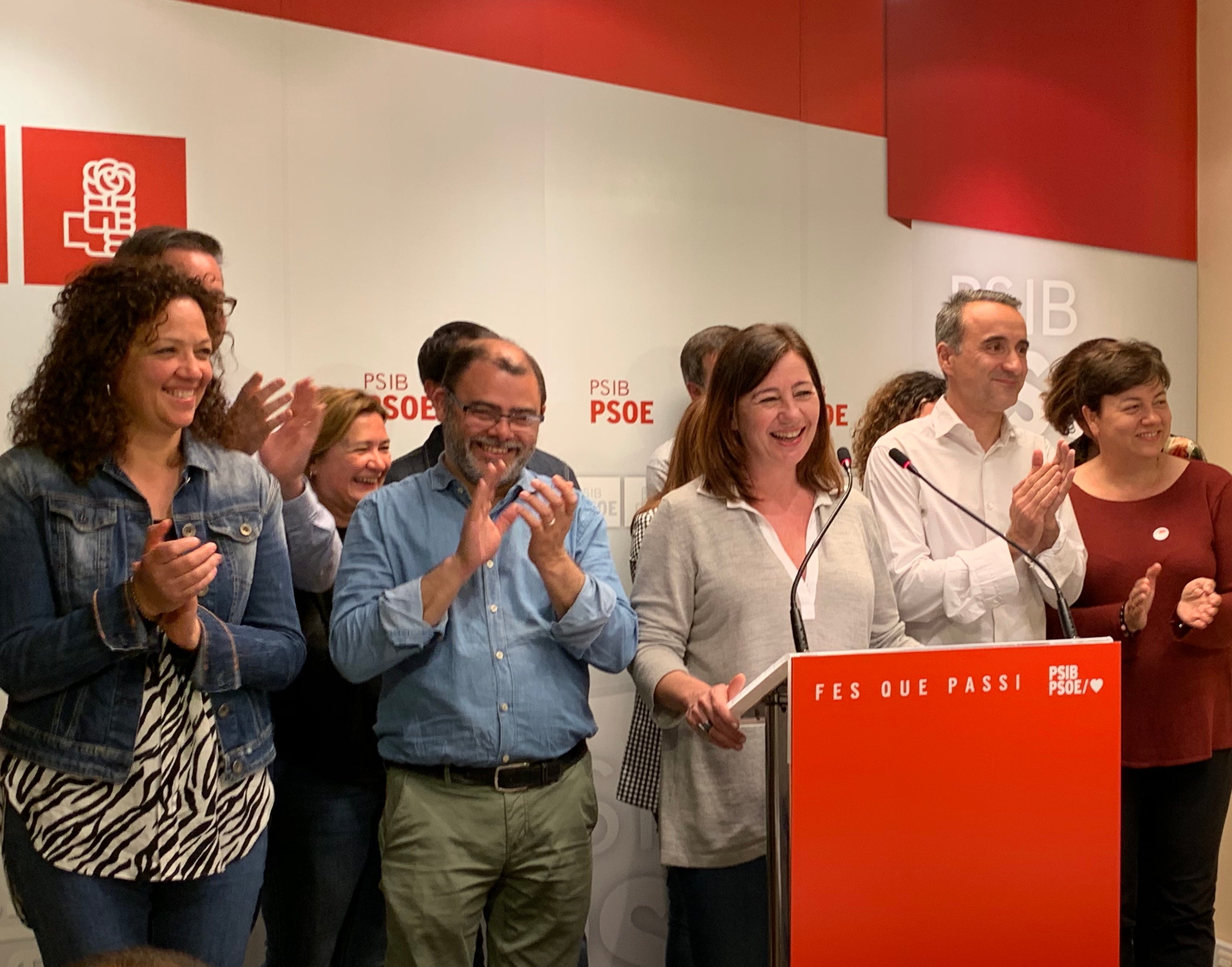 Armengol: "Tenemos una victoria histórica del PSOE en las Islas Baleares" Armengol: "Tenemos una victoria histórica del PSOE en las Islas Baleares"