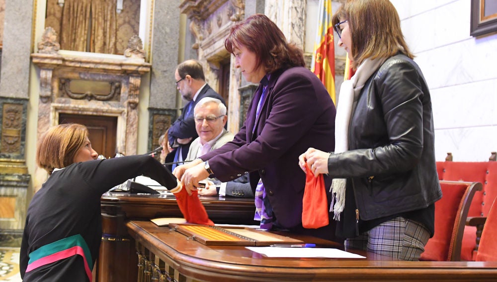 El alcalde de València Joan Ribó durante un momento del sorteo.