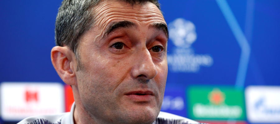 Ernesto Valverde, en la rueda de prensa Ernesto Valverde, en la rueda de prensa