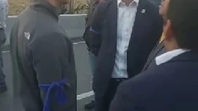 Juan Guaidó y Leopoldo López en la base militar de La Carlota (Venezuela) Juan Guaidó y Leopoldo López en la base militar de La Carlota (Venezuela)
