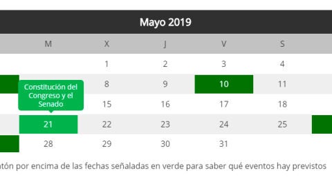 Calendario fechas clave tras el 28A