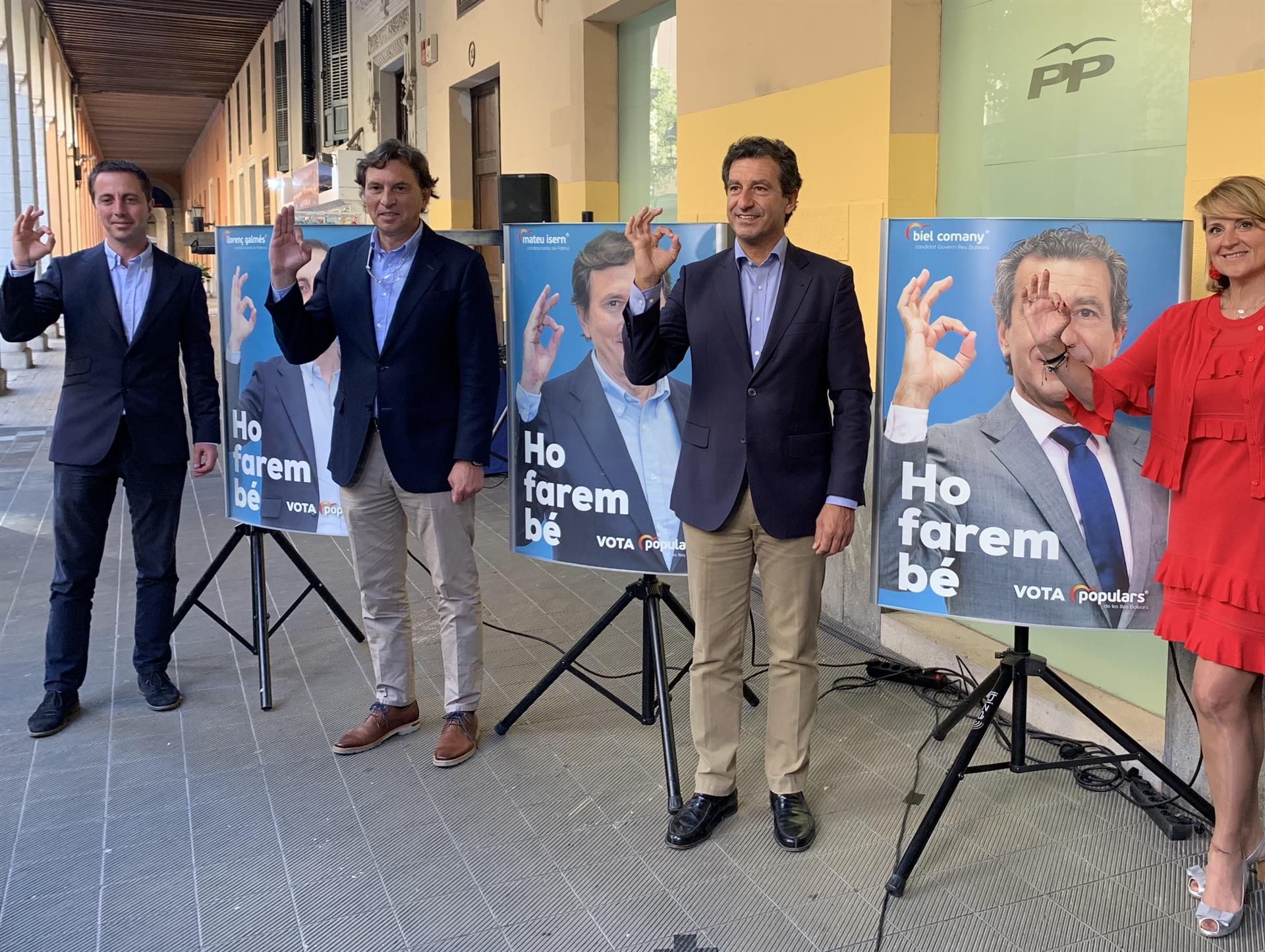 El PP se presenta como "la primera opción del centroderecha" en Baleares en el inicio de la campaña electoral El PP se presenta como "la primera opción del centroderecha" en Baleares en el inicio de la campaña electoral