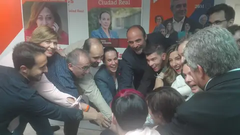 Eva María Masías y los componentes de la candidatura de C´s Eva María Masías y los componentes de la candidatura de C´s