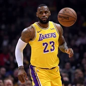 LeBron James, durante un partido de Los Ángeles Lakers LeBron James, durante un partido de Los Ángeles Lakers
