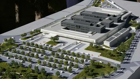 Maqueta del nuevo hospital de Puertollano Maqueta del nuevo hospital de Puertollano
