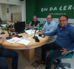 José Rizo de AESEC, Pedro Valero de ASAJA, Álvaro Sánchez de AEC y Fermín Crespo de AETE y Elche Piensa José Rizo de AESEC, Pedro Valero de ASAJA, Álvaro Sánchez de AEC y Fermín Crespo de AETE y Elche Piensa