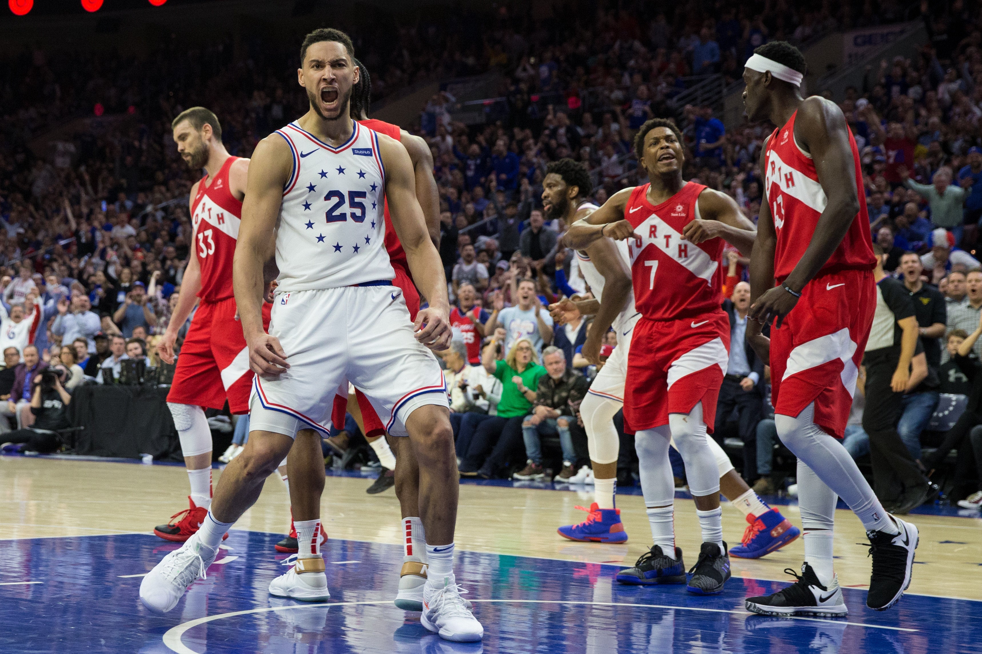 Los Sixers fuerzan el séptimo partido ante los Raptors de Ibaka y Marc Gasol Los Sixers fuerzan el séptimo partido ante los Raptors de Ibaka y Marc Gasol