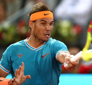 Rafa Nadal, durante el partido contra Wawrinka Rafa Nadal, durante el partido contra Wawrinka