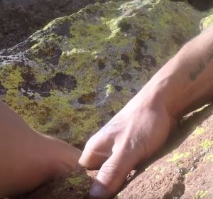 Kyle Walker, en mitad de su accidentada escalada en Colorado Kyle Walker, en mitad de su accidentada escalada en Colorado
