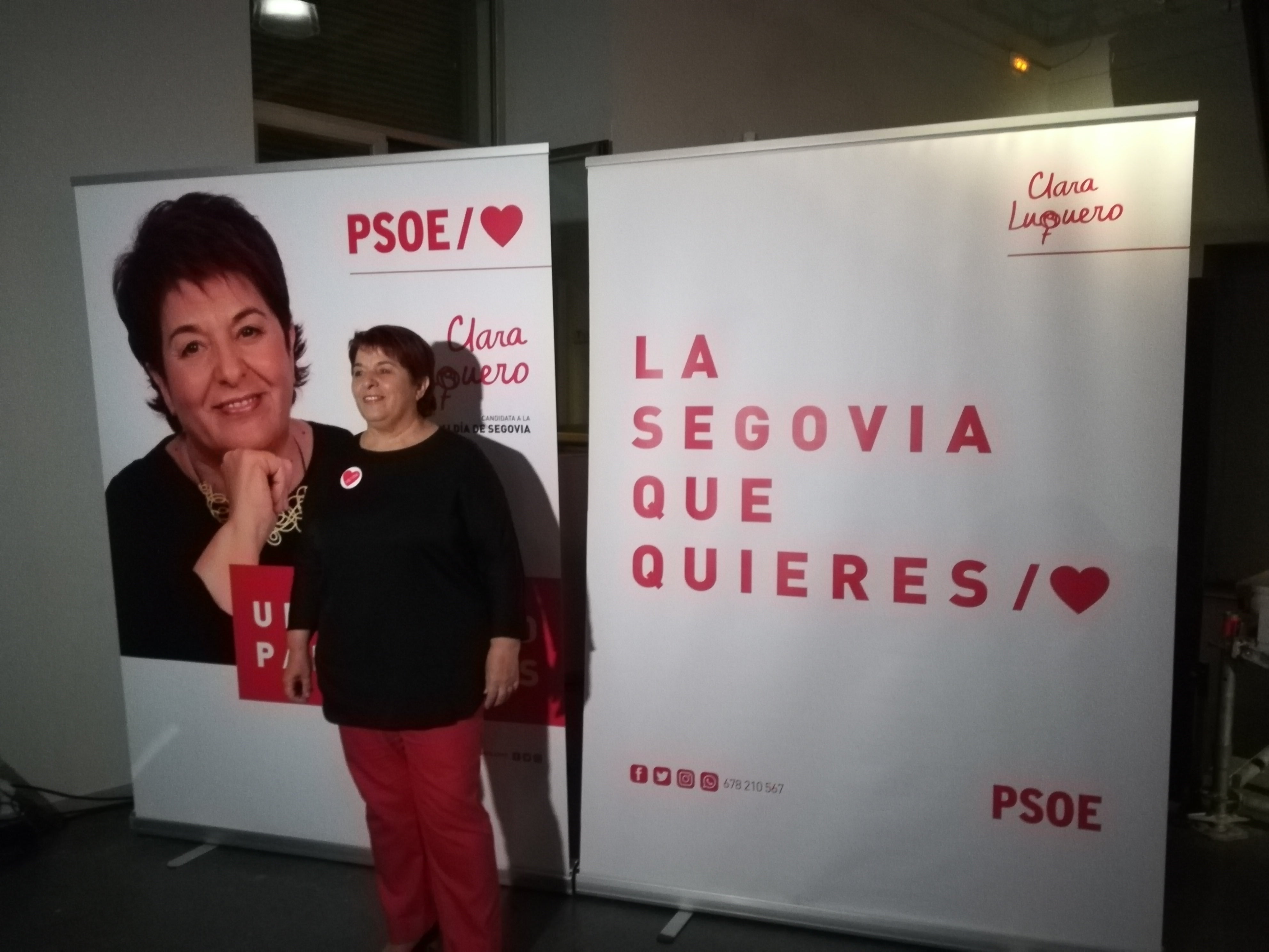 Clara Luquero, alcaldesa de Segovia Clara Luquero, alcaldesa de Segovia