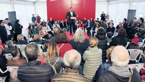 Acto de inicio de campaña del PSOE en Asturias Adrián Barbón, cabeza de lista de la FSA-PSOE