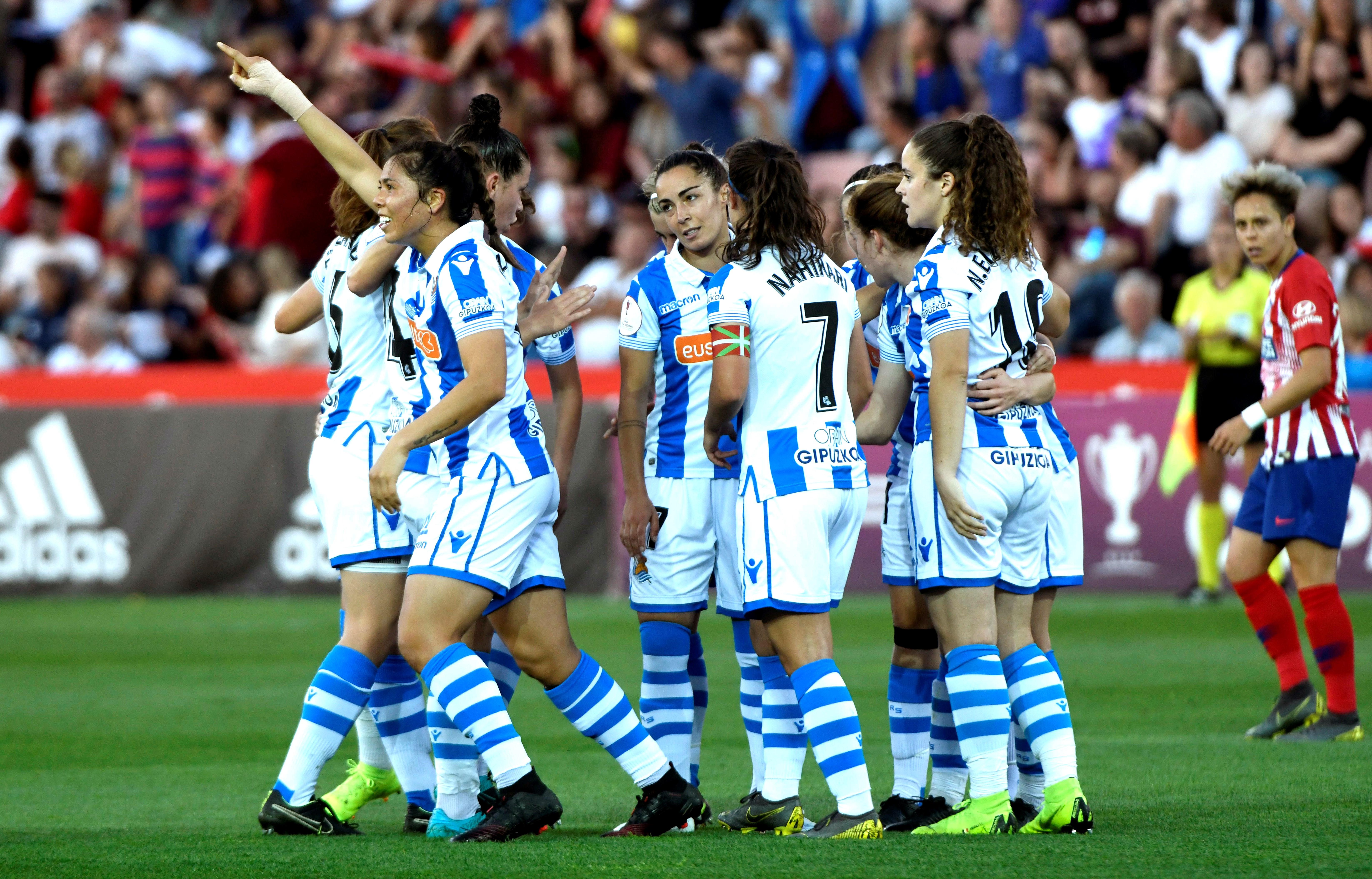 La Real Sociedad gana su primera Copa de la Reina tras imponerse al Atlético de Madrid en una final de infarto La Real Sociedad gana su primera Copa de la Reina tras imponerse al Atlético de Madrid en una final de infarto