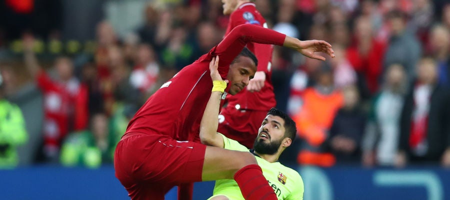 Luis Suárez, durante el partido contra el Liverpool Luis Suárez, durante el partido contra el Liverpool