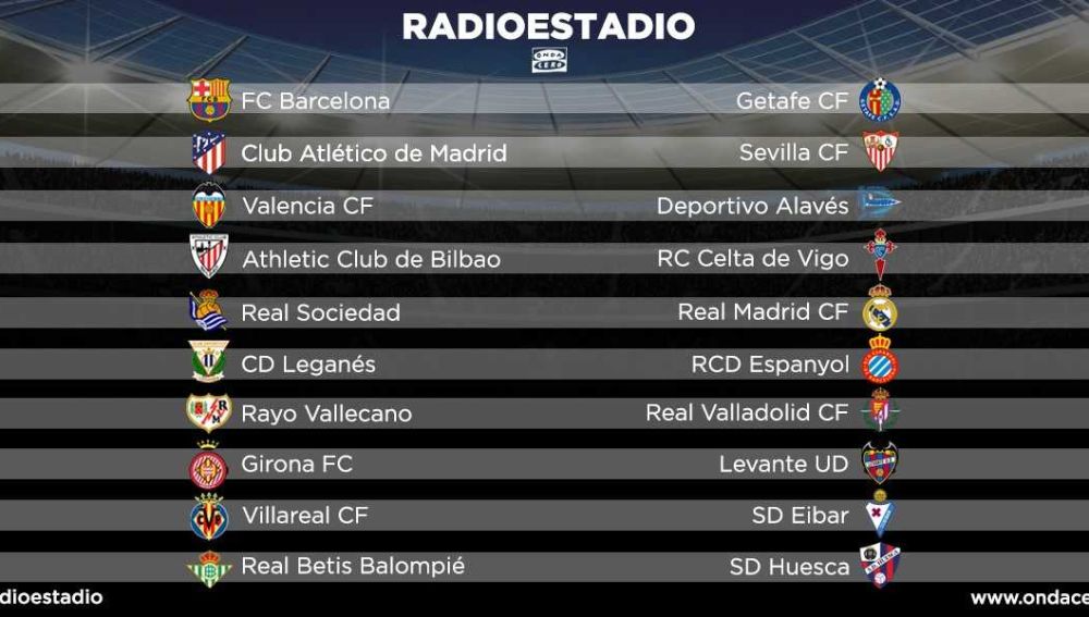 Plantilla horario unificado primera división 