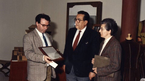Lopez Cond&eacute;s, en el centro, cuando era alcalde de Almagro