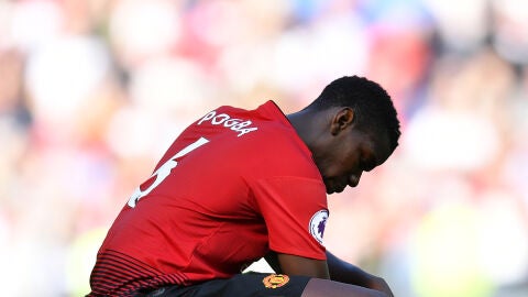 Pogba en el &uacute;ltimo partido de Premier League ante el Cardiff
