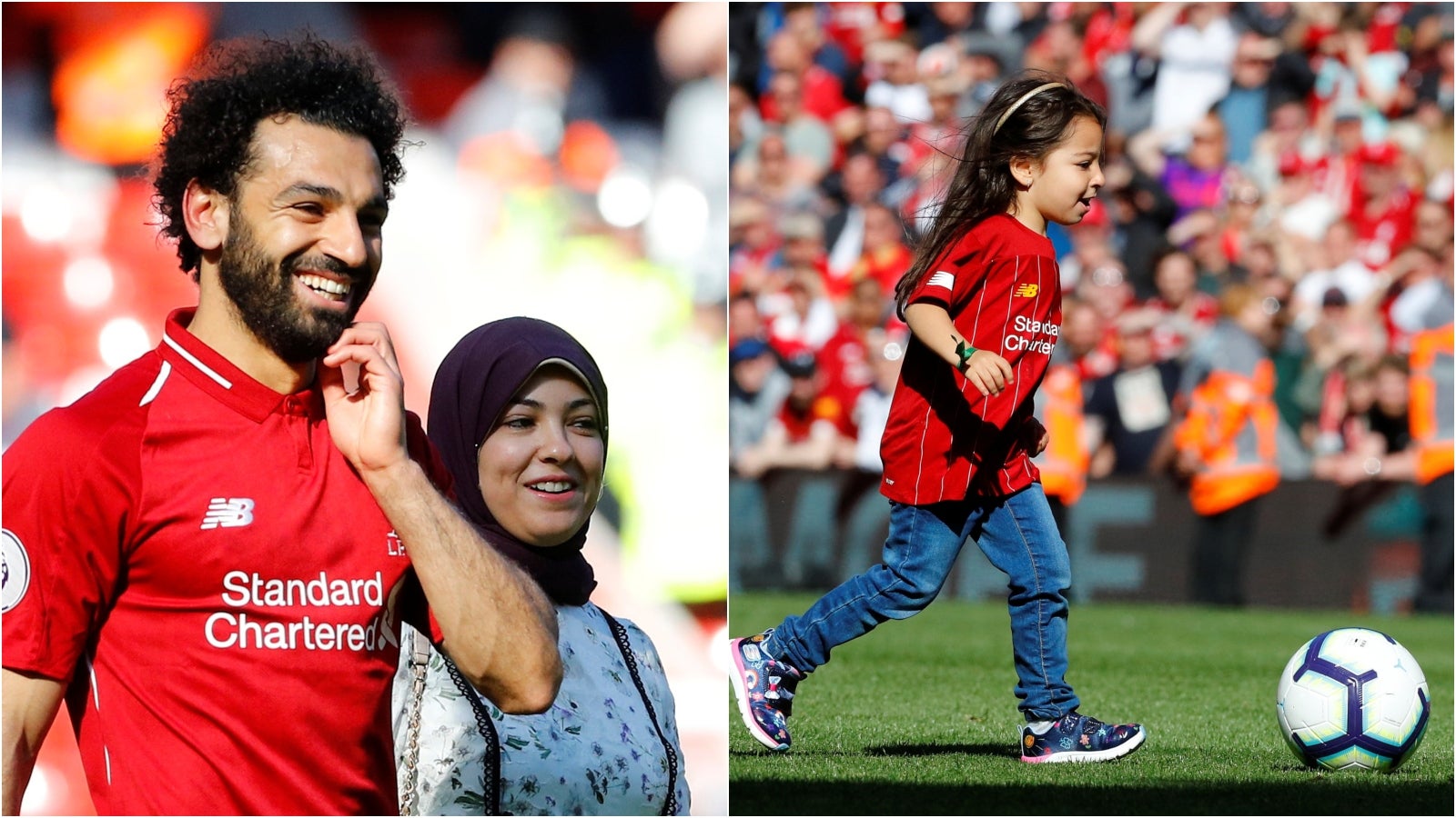La tierna travesura de la hija de Salah que provocó la ovación de toda la grada de Anfield La tierna travesura de la hija de Salah que provocó la ovación de toda la grada de Anfield