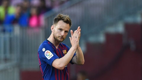 Rakitic durante el partido ante el Getafe