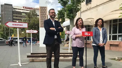 Los candidatos del PSIB: José Hila, Francina Armengol y Catalina Cladera. Campaña electoral