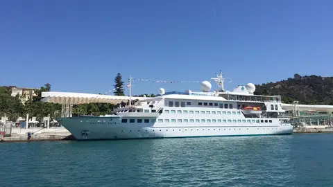 Crystal Cruise, en Málaga El buque de lujo se estrena en la terminal de Málaga