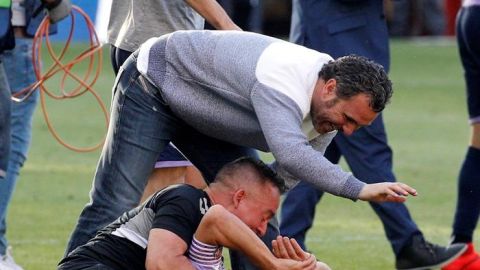 Sergio Gonz&aacute;lez celebra la permanencia del Valladolid en Primera Divisi&oacute;n
