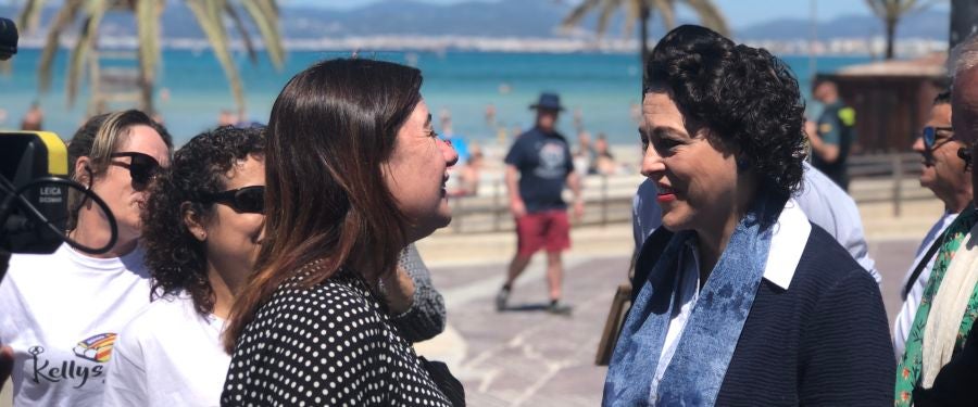 La ministra de trabajo, Magdalena Valerio y Francina Armengol La ministra de trabajo, Magdalena Valerio y Francina Armengol