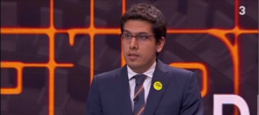 Aleix Sarri, representante de JxCat en el debate de TV3