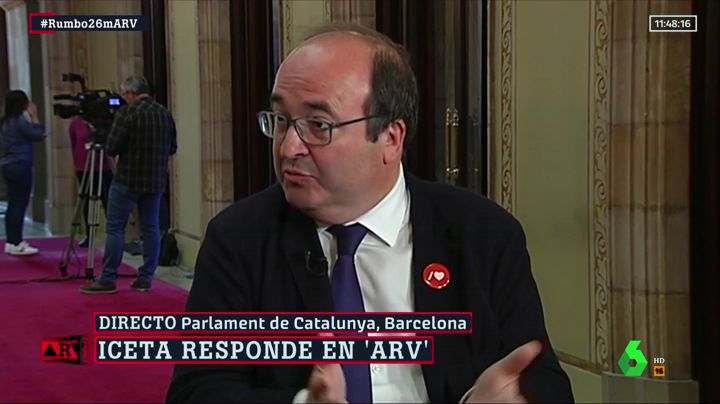 Miquel Iceta: "Si ERC veta el nombramiento, iremos en amparo al Tribunal Constitucional" Miquel Iceta: "Si ERC veta el nombramiento, iremos en amparo al Tribunal Constitucional"