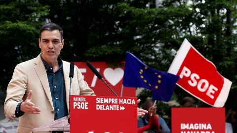 Acto pol&iacute;tico de Pedro S&aacute;nchez en Pamplona